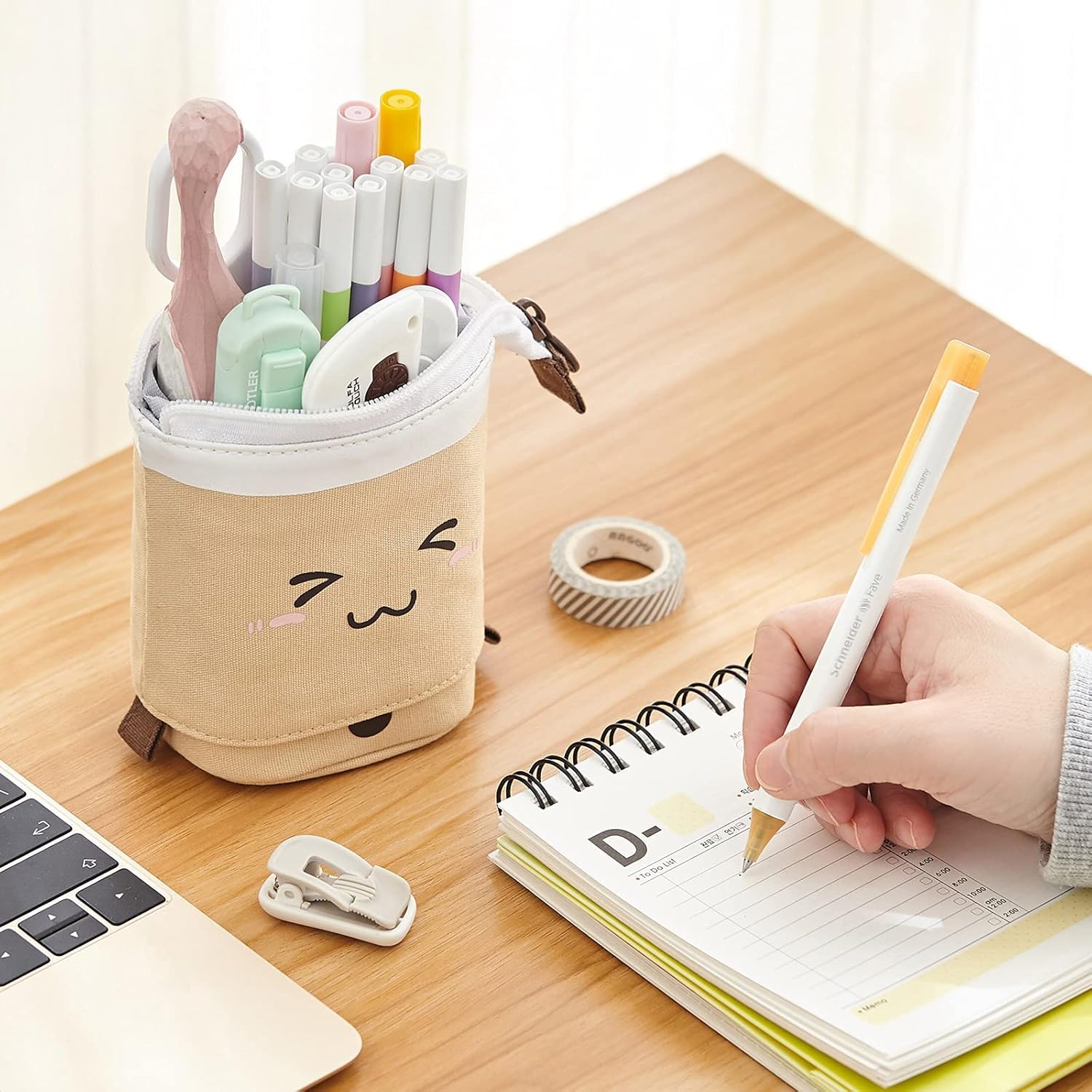 Boba Pop-Up Stationery Organizer for Kids (Brown)