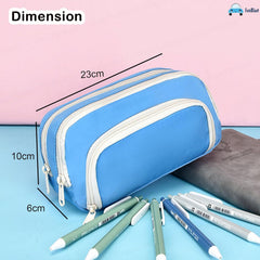 Multiple Compartment Portable Stationary Organizer Bag for Kids (Blue)