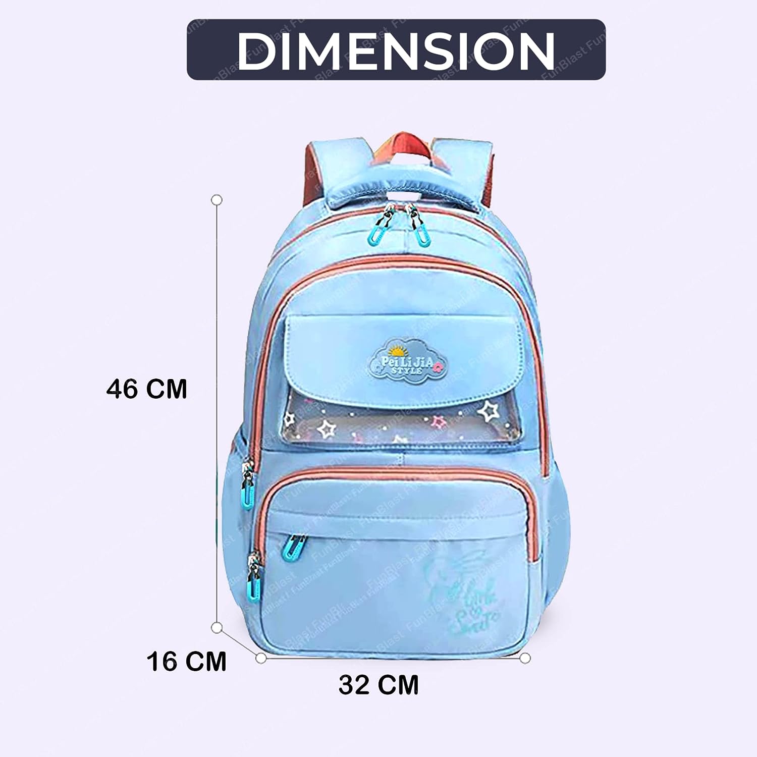 School Bags for Kids Girls – Multi-Purpose Bag for Kids, School Backpack, College Backpack, Large Capacity Travel Backpack, Picnic Bag, Lightweight School Bags (46 X 32 X 16 CM)