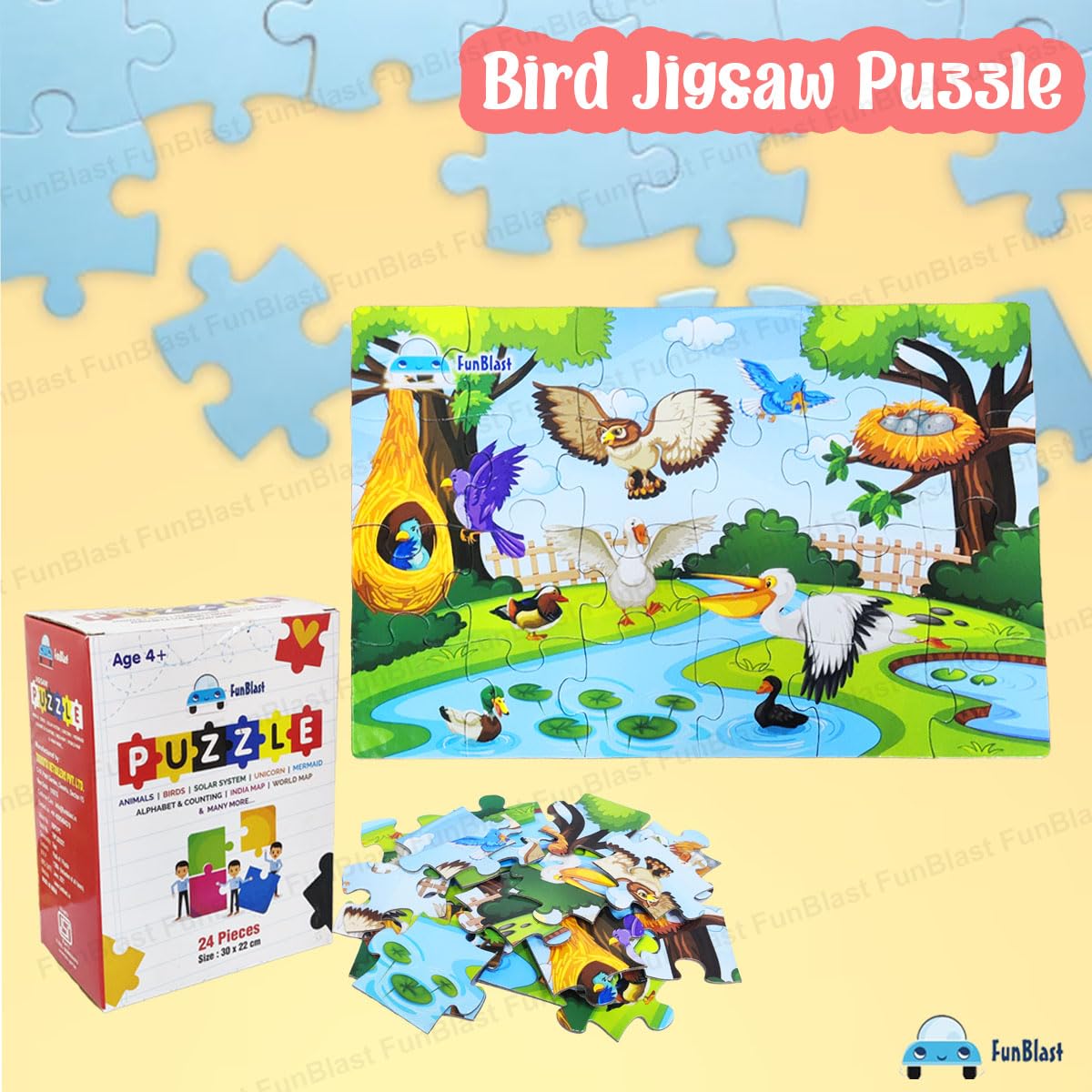 Bird Jigsaw Puzzle for Kids Jigsaw Puzzle for Kids of Age 3-5 Years – 24 Pcs (Size 30X22 cm)