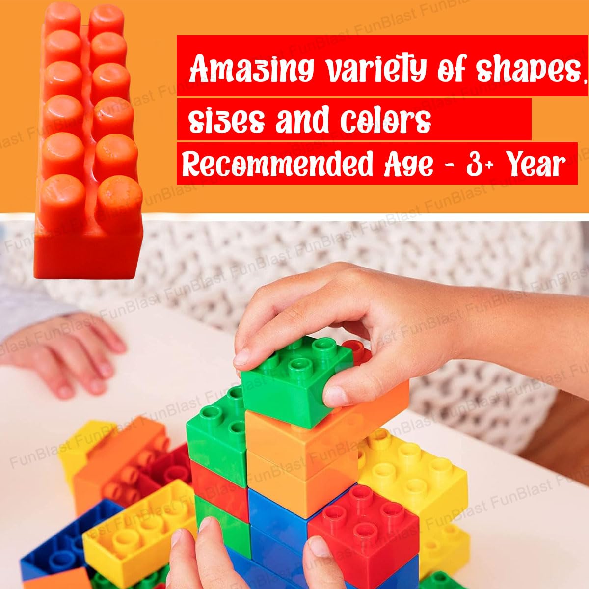 DIY Plastic Building Blocks for Kids Puzzle Games for Kids, Toys