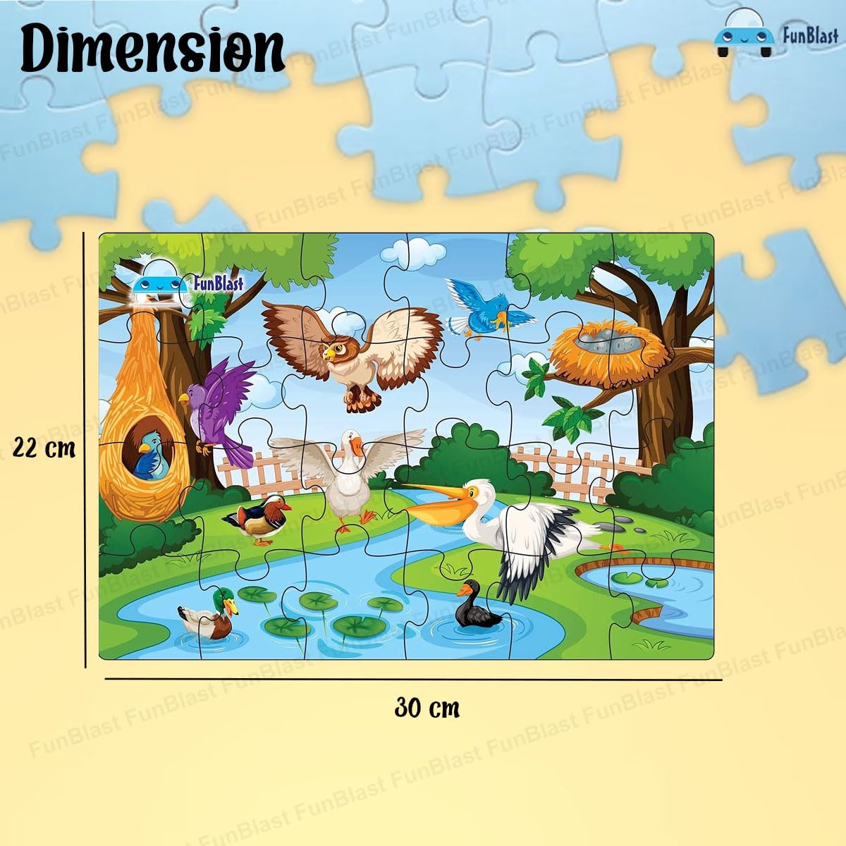 Bird Jigsaw Puzzle for Kids Jigsaw Puzzle for Kids of Age 3-5 Years – 24 Pcs (Size 30X22 cm)