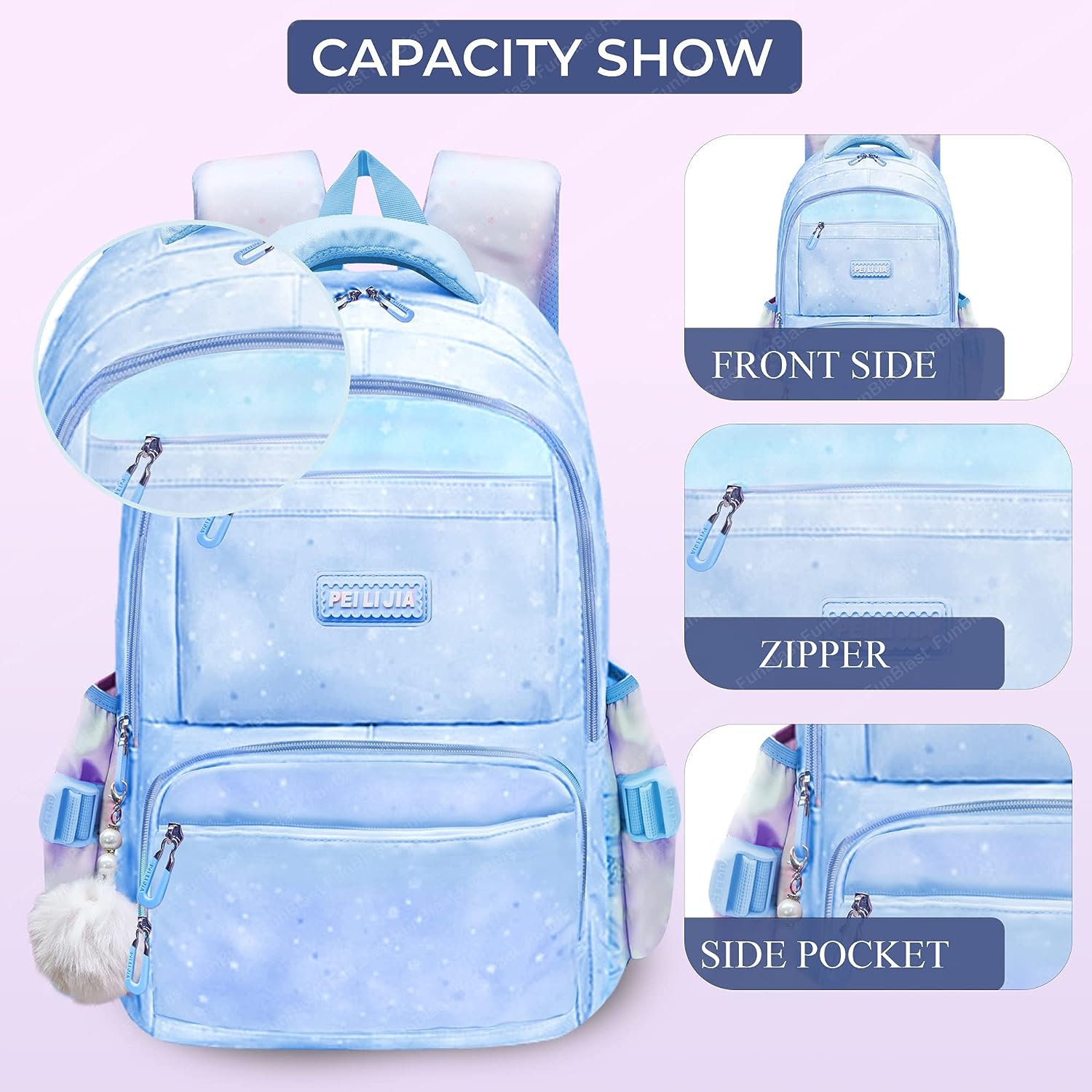 School Bag School Backpack College Backpack Travel Backpack Office Backpack Multipurpose Backpack Picnic Bag for Boys & Girls (46 X 34 X 20 CM)