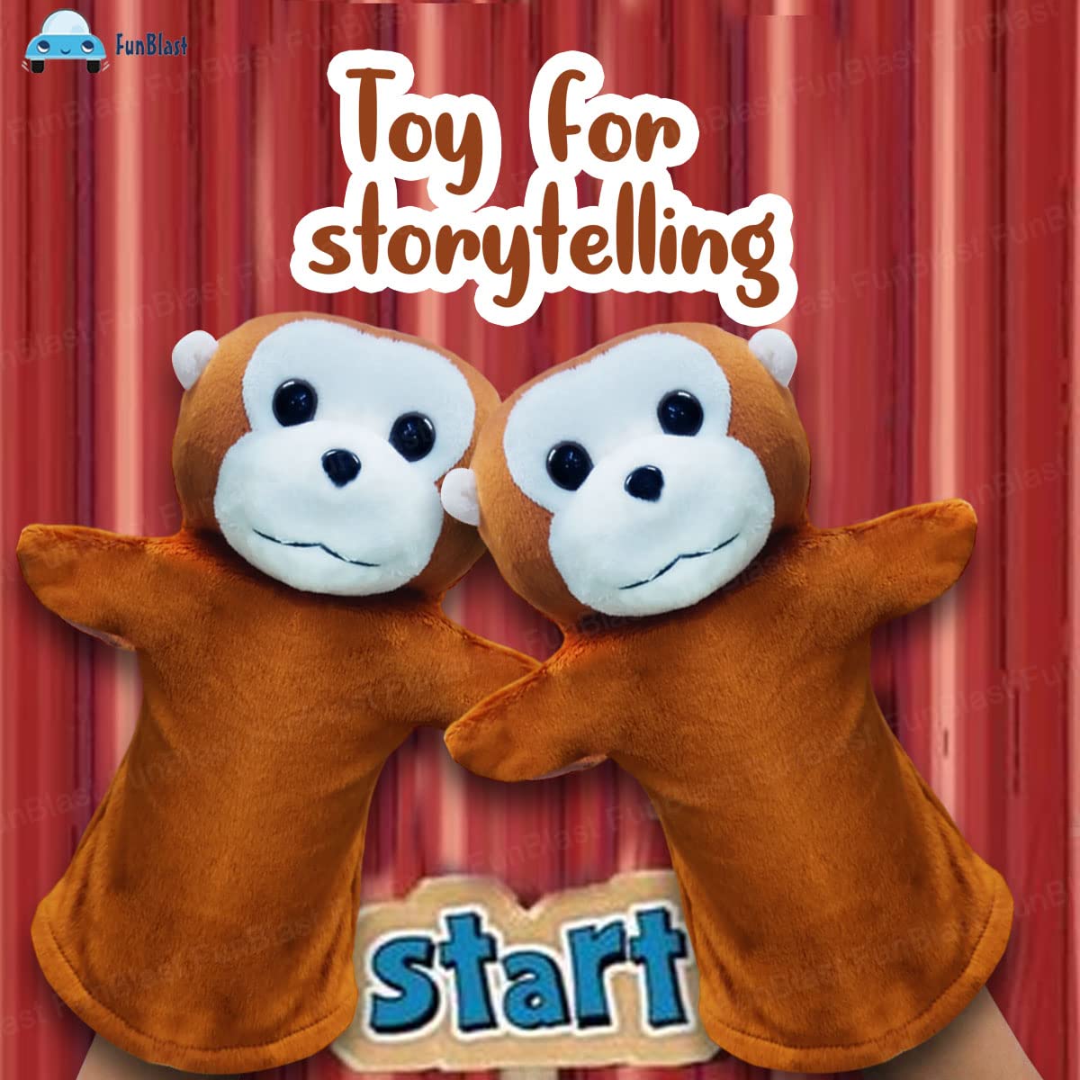 Hand Puppets for Kids - Soft Hand Puppets for Kids, Story Telling Puppet for Kids, Hand Puppet Toy, Plush Animals Hand Puppet Toys, Fun Play Learning Toys