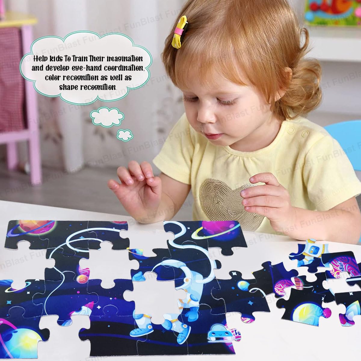 Space Theme Jigsaw Puzzle for Kids – 24 Pcs Jigsaw Puzzle for Kids, Boys, Girls