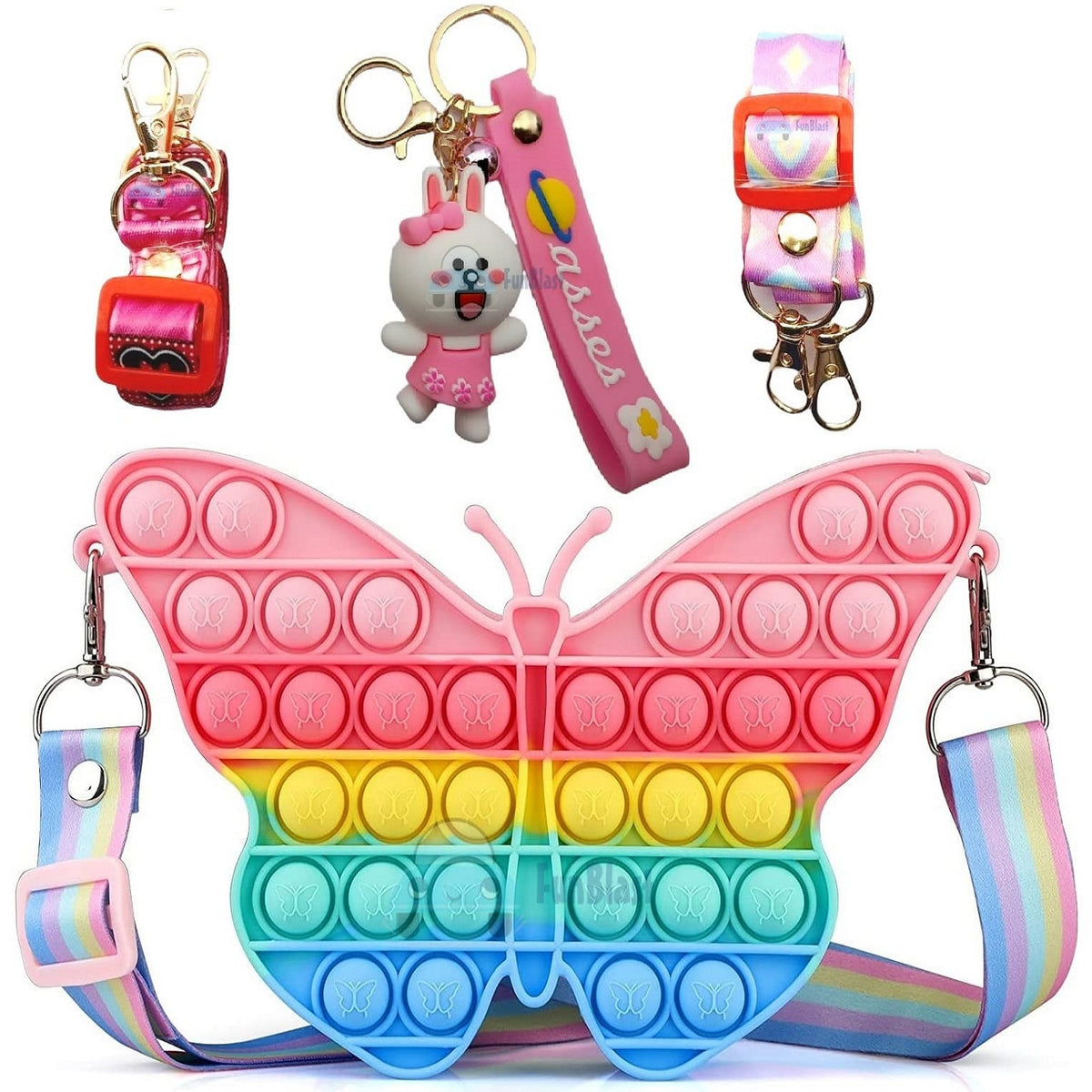 Sling Bag for Girls Crossbody Bag for Kids Sling Bag with Keychain for Girls, Sling Bag for Girls Coin Purse for Girls