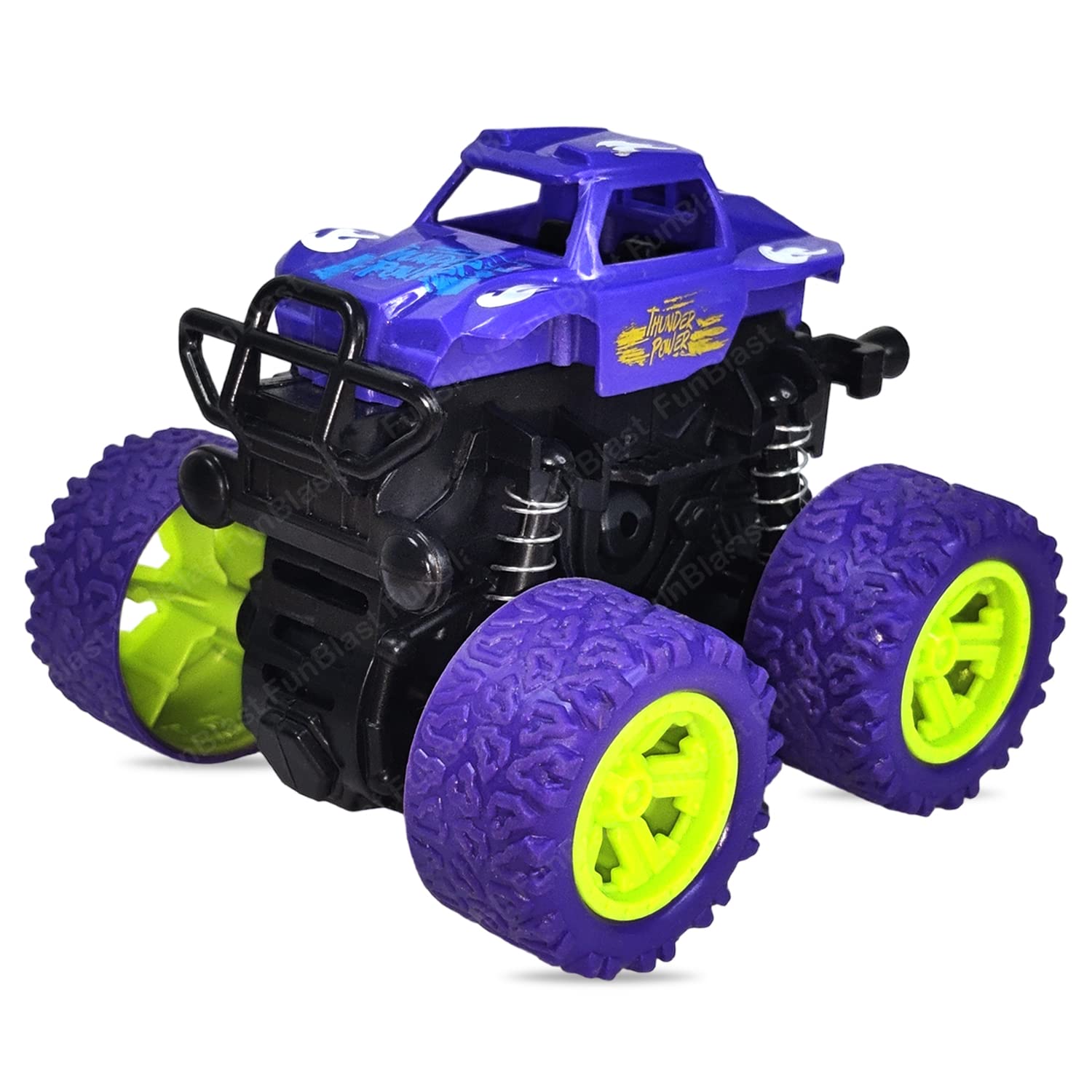 4WD Monster Truck Toys, Push & Go Toy Trucks Friction Power Toys - 4 Wheel Drive Vehicles Toy for Toddler - 1 Pcs