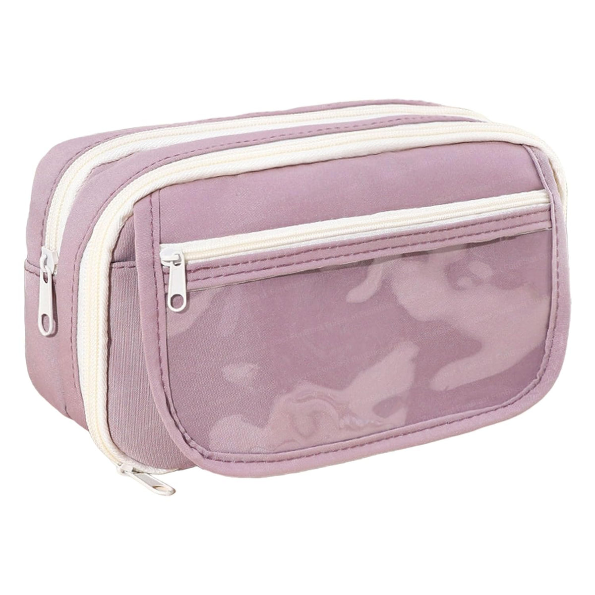 Multipurpose Zipper Stationary Organizer for Kids & Adults (Purple)