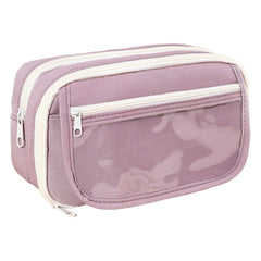 Multipurpose Zipper Stationary Organizer for Kids & Adults (Purple)