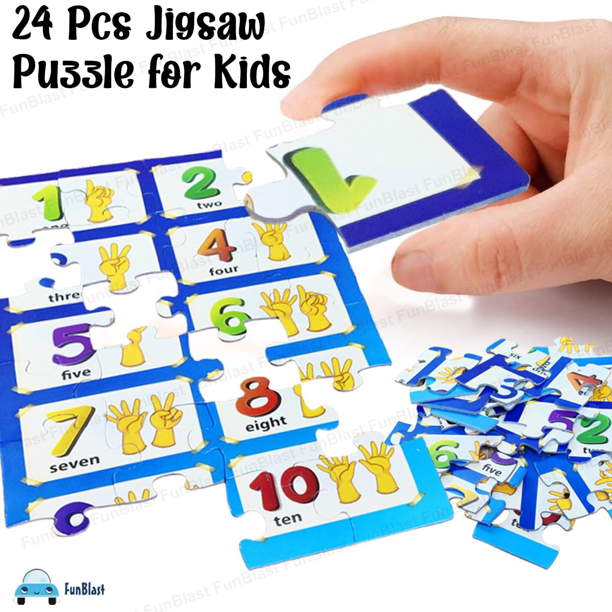 Number Jigsaw Puzzle for Kids Jigsaw Puzzle for Kids of Age 3-5 Years – 24 Pcs (Size 30X22 cm)