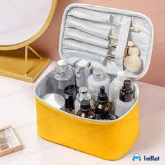 Toiletry Bag with Handle for Women (Yellow)