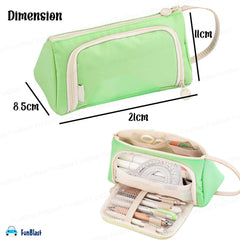 Multipurpose Stationery Organizer Bag with Handle for Kids & Adults(Sea Green)