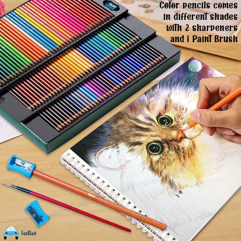 24 PC Unique Colors Artist Colored Pencils Drawing Coloring Art Set Sketching
