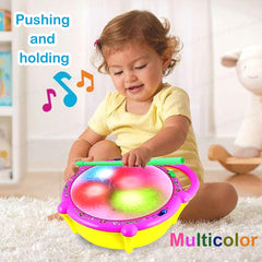 Flash Drum for Kids - Musical Drum Toy, Sound and Light Toys for Kids, Musical Instrument Toy, Baby Toy for 2 3 4 Year Kid Boy Girl