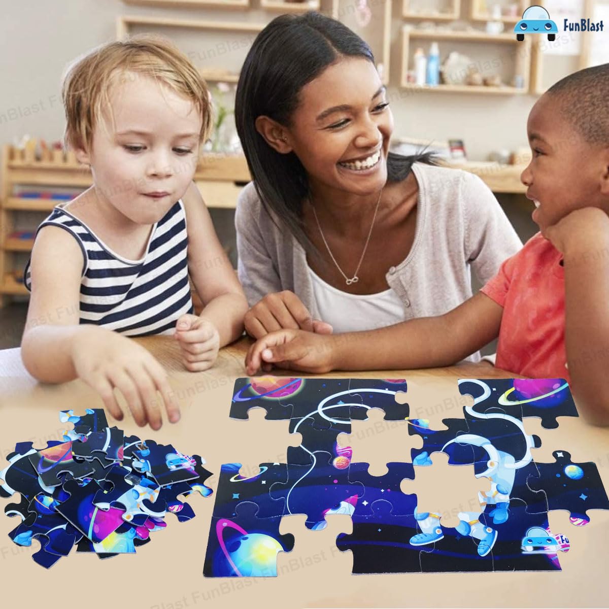 Space Theme Jigsaw Puzzle for Kids – 24 Pcs Jigsaw Puzzle for Kids, Boys, Girls