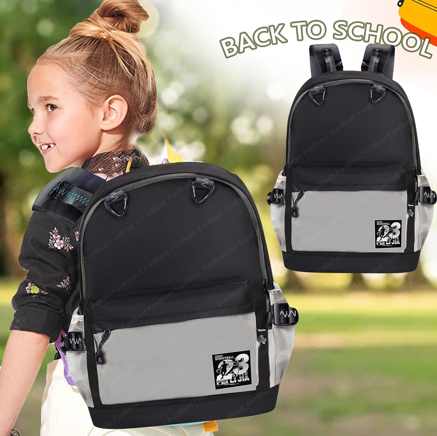 School Bag - School Backpack, College Backpack, Travel Backpack, Office Backpack, Multipurpose Bag for Kids, Casual Bagpack, Picnic Bag for Boys & Girls (46 X 34 X 20 CM)