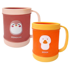 Milk Mug for Kids – Unbreakable Mug for Kids, Milk Mugs for Kids Unbreakable - Milk Drinking Cup for Kids, Cartoon Milk Mug/Cup for Kids & Toddlers (Pack of 2)