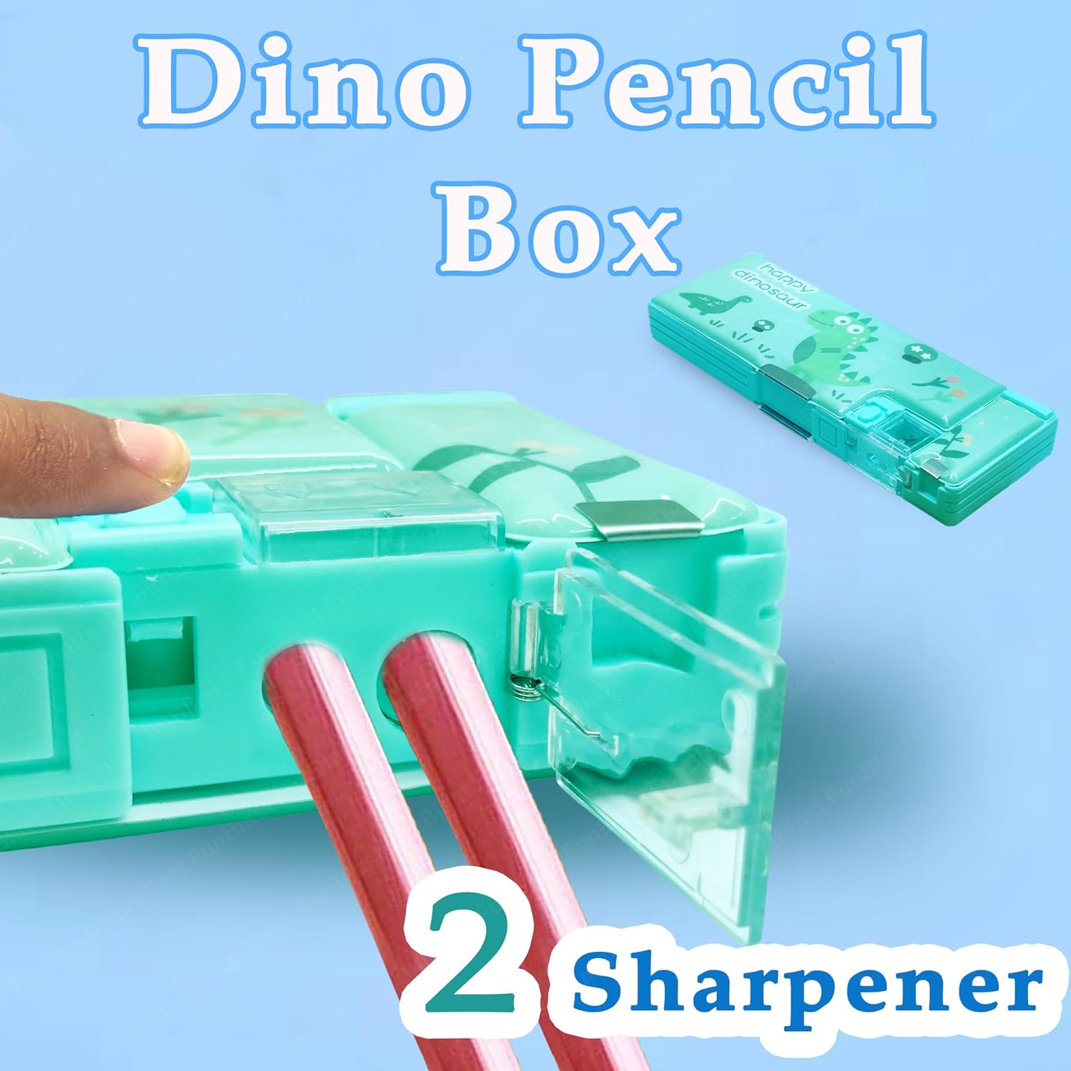 Multifunctional Pencil Box for Kids, Dinosaur Pencil Box, Kids Pencil –  FunBlast