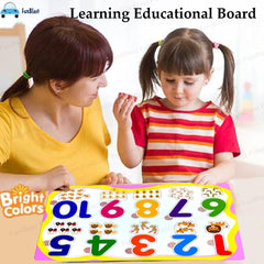 Set of 6 Puzzles Wooden Puzzle for Kids, Wooden Colorful Learning Educational Board for Kids Includes ABC, 123, Fruits, Numbers, Animals, Vehicles, Alphabet