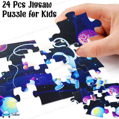 Space Theme Jigsaw Puzzle for Kids – 24 Pcs Jigsaw Puzzle for Kids, Boys, Girls