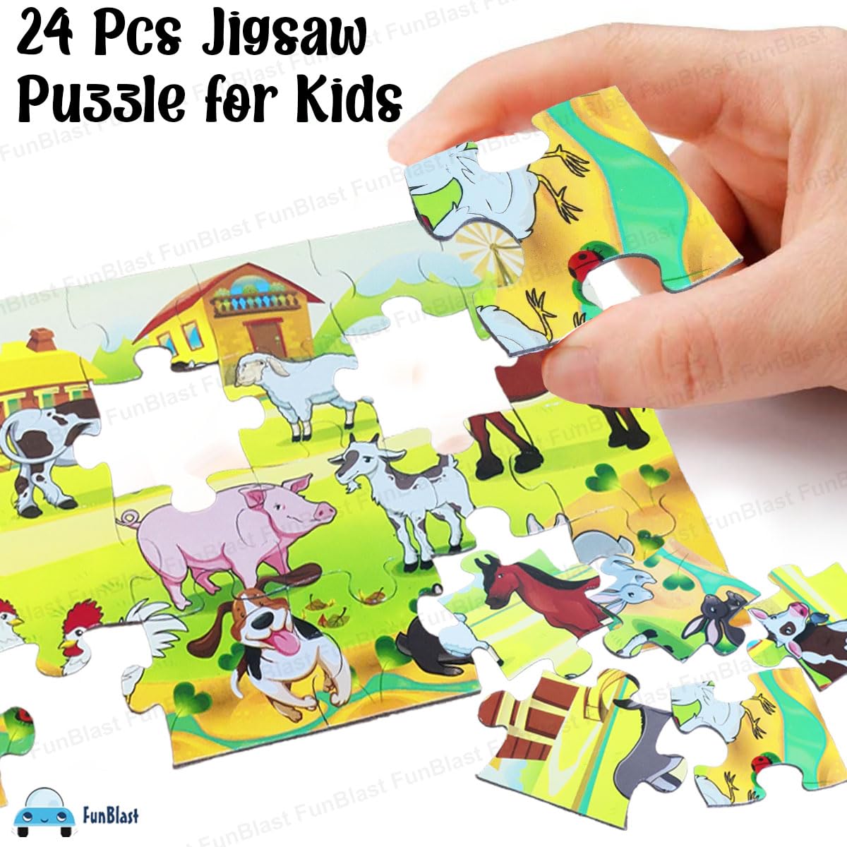 Pet Animal Jigsaw Puzzle for Kids Jigsaw Puzzle for Kids of Age 3-5 Years – 24 Pcs ( Size 30X22 cm)