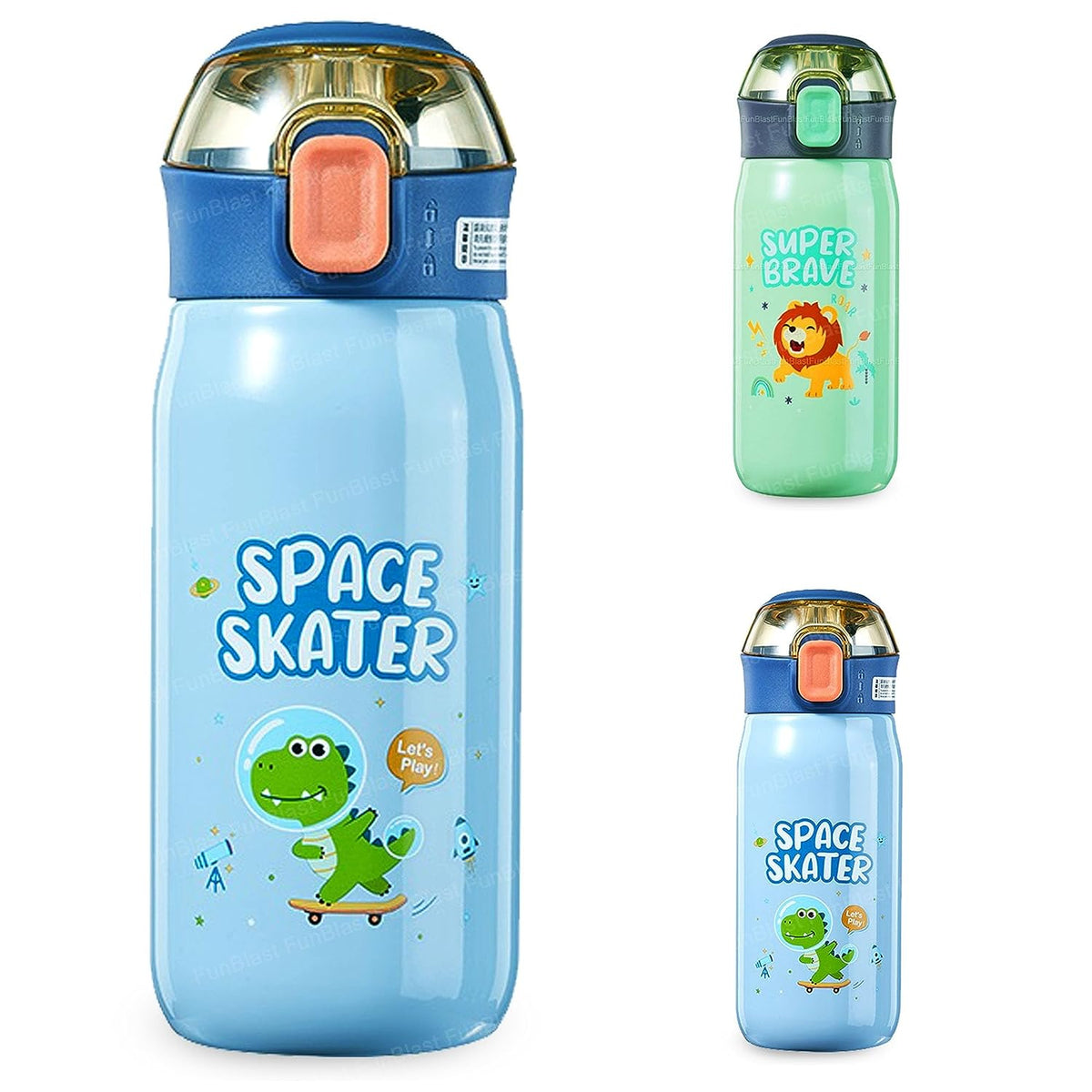 Insulated Stainless Steel Water Bottle for Kids, Double Walled Vacuum Insulated SS-304 Water Bottle (500 ML) (Color May Vary)