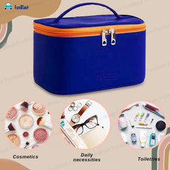 Cosmetic Bags with Handle for Women (Navy Blue)