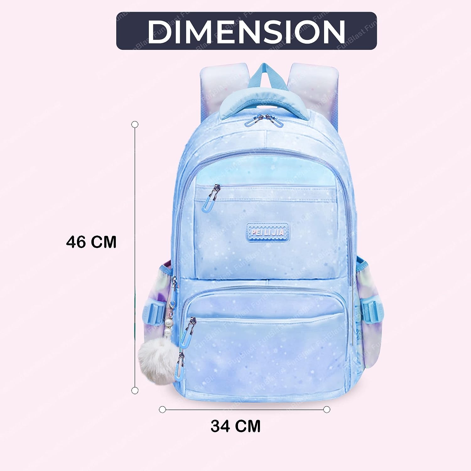 School Bag School Backpack College Backpack Travel Backpack Office Backpack Multipurpose Backpack Picnic Bag for Boys & Girls (46 X 34 X 20 CM)