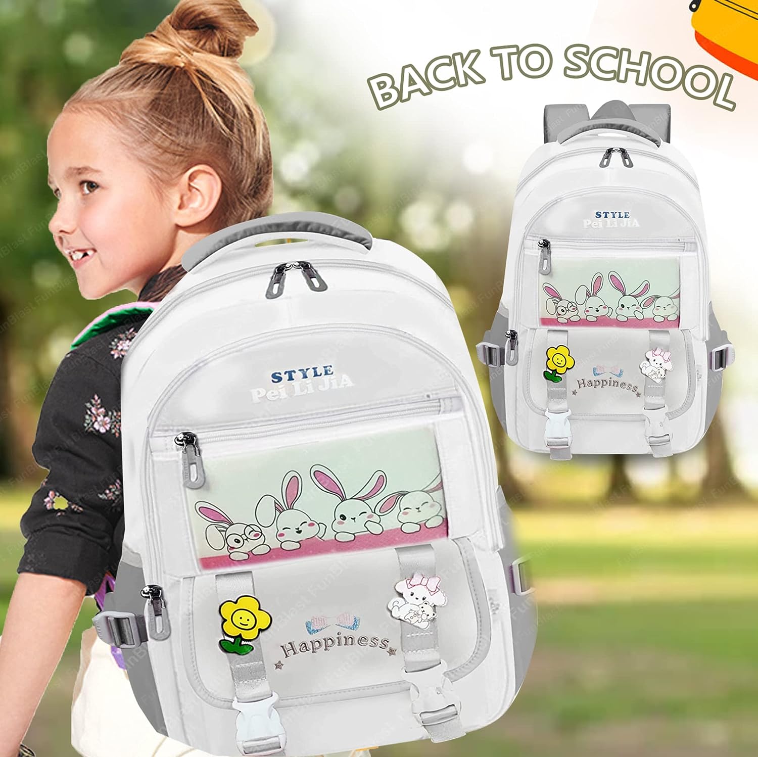 School, Office, Casual Multipurpose Backpack - School and College Bags for students, Large Capacity Bag for Boys Girls Kids, Travel Bag, Picnic Bag