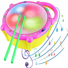 Flash Drum for Kids - Musical Drum Toy, Sound and Light Toys for Kids, Musical Instrument Toy, Baby Toy for 2 3 4 Year Kid Boy Girl