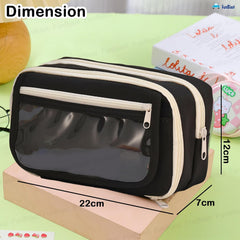 Multipurpose Zipper Stationary Organizer for Kids & Adults (Black)