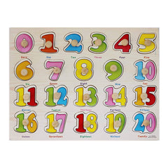 Wooden Colorful Learning Educational Board for Kids with Knobs, Educational Learning Wooden Board Tray, Size- 30 X 22 CM, Available in 4 Different Variants