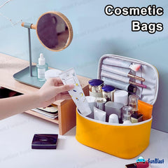 Toiletry Bag with Handle for Women (Yellow)