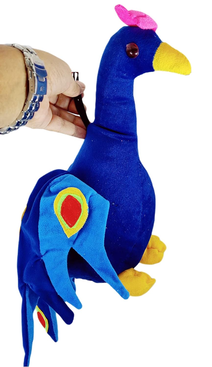 Peacock Soft Toy 36 cm Soft Toys for Babies Soft Washable Plush Birds Toys for Kids, Stuffed Peacock Toy