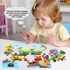 Wild Animal Jigsaw Puzzle for Kids Jigsaw Puzzle for Kids of Age 3-5 Years – 24 Pcs of Puzzle - Size 30X22 cm