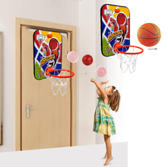 Basketball for Kids - Wall Mount Adjustable Basket Ball Kit for Kids, Basketball Hoop for Kids, Kids Basketball Toys