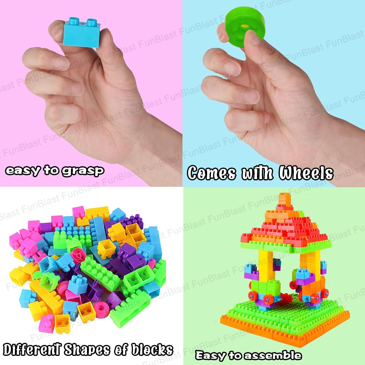 Plastic building best sale blocks for kids