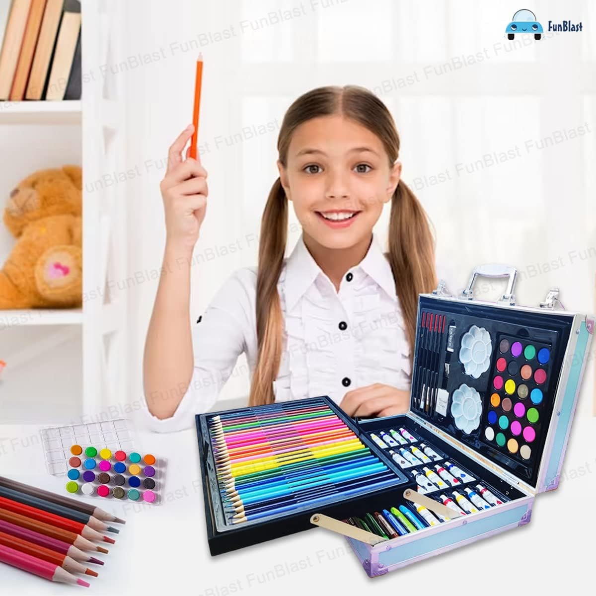 ArtSkills Essential Portable Premium Art Supply Kit for Beginner, 200  Pieces Drawing Set for Kids & Teens - Walmart.com