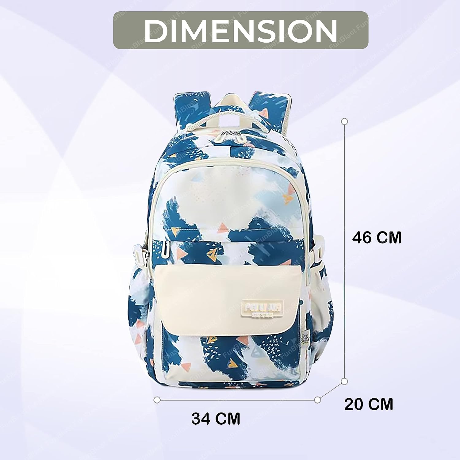 School Bags for Boys, Lightweight School and College Bags, Multipurpose Large Capacity Bag for Boys Girls Kids, Travel Bag, Picnic Bag (46 X 34 X 20 CM)