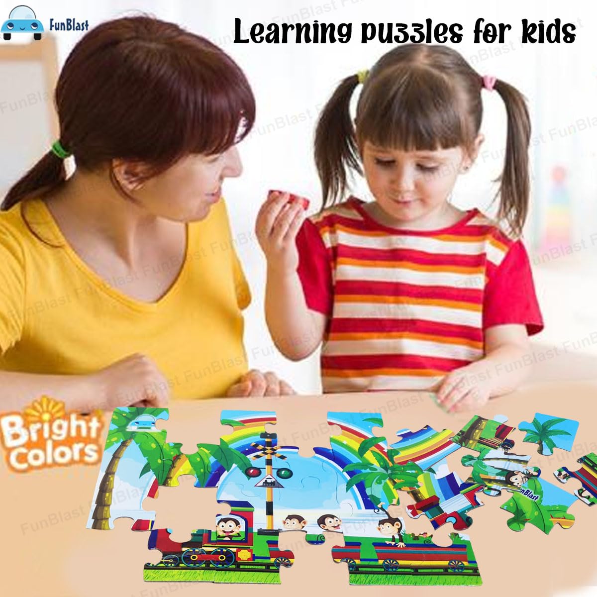 Train Engine Jigsaw Puzzle for Kids – 24 Pcs Jigsaw Puzzle for Kids, B –  FunBlast