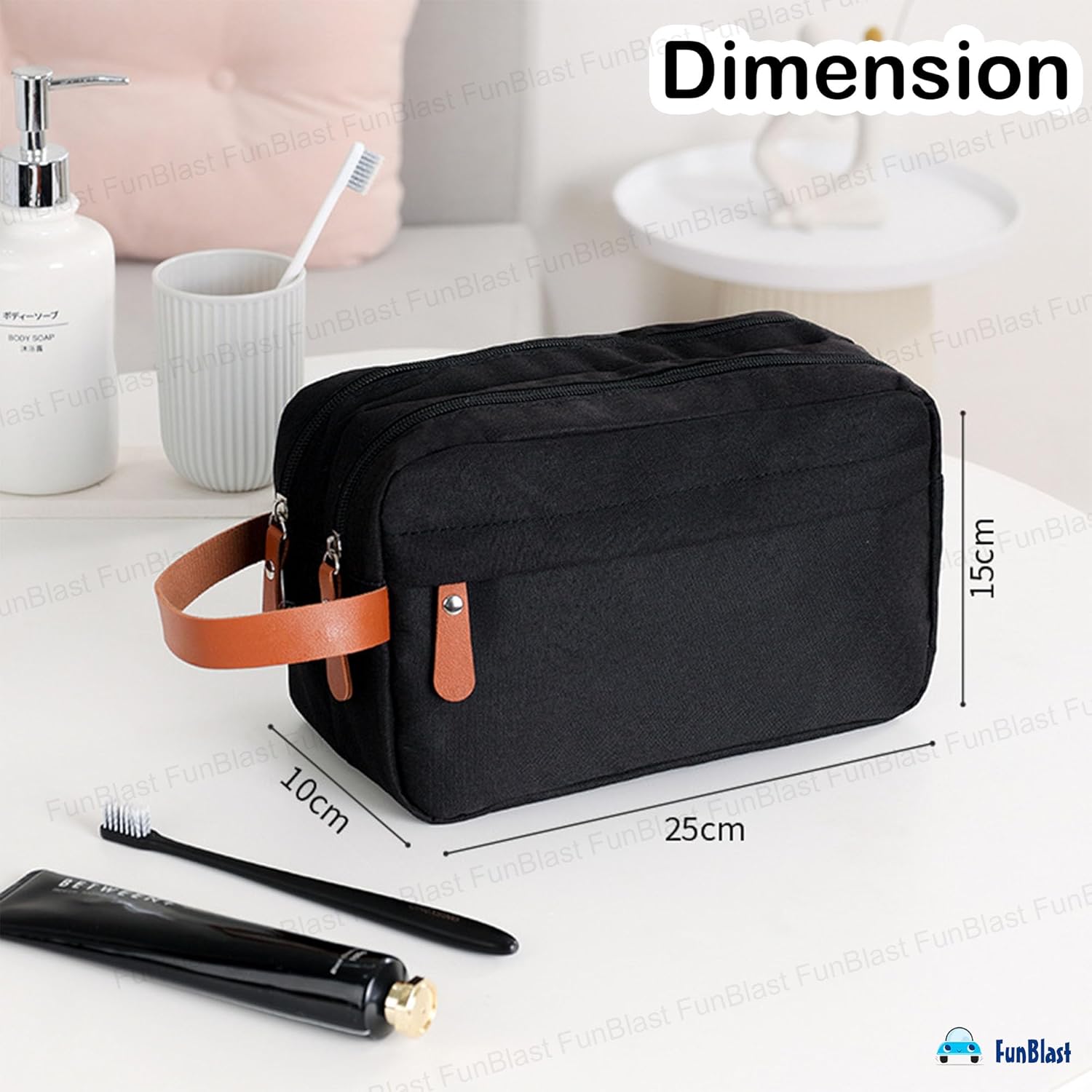 Travel Organizer Pouch for Men & Women (Black)