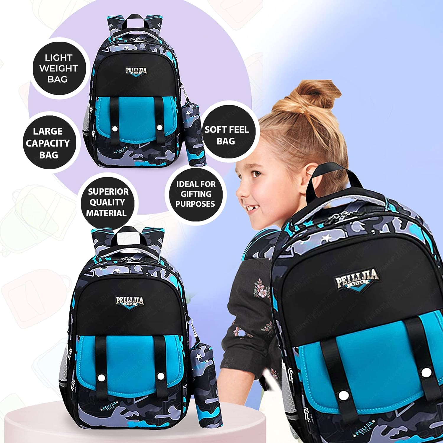 Buy Fast Travel School Bag Class 5-10 Large 4 partition 45 L Laptop Collage  Office Travel Backpack Unisex Online at Best Prices in India - JioMart.