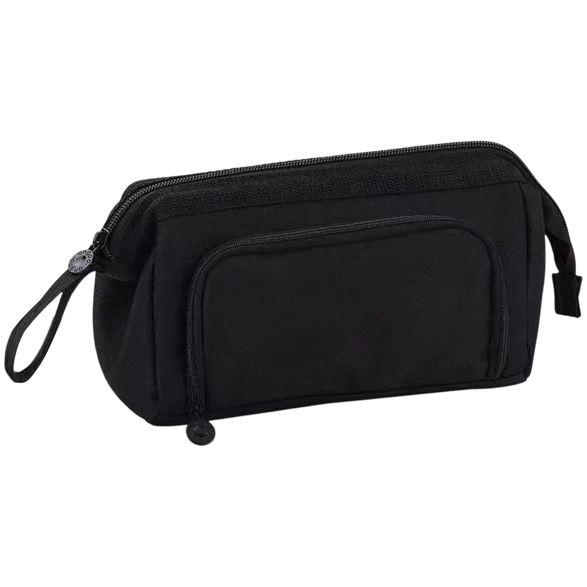 Multipurpose Zipper Pencil Pouch for Kids (Black)