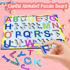 Alphabet Wooden Puzzle , Multicolour