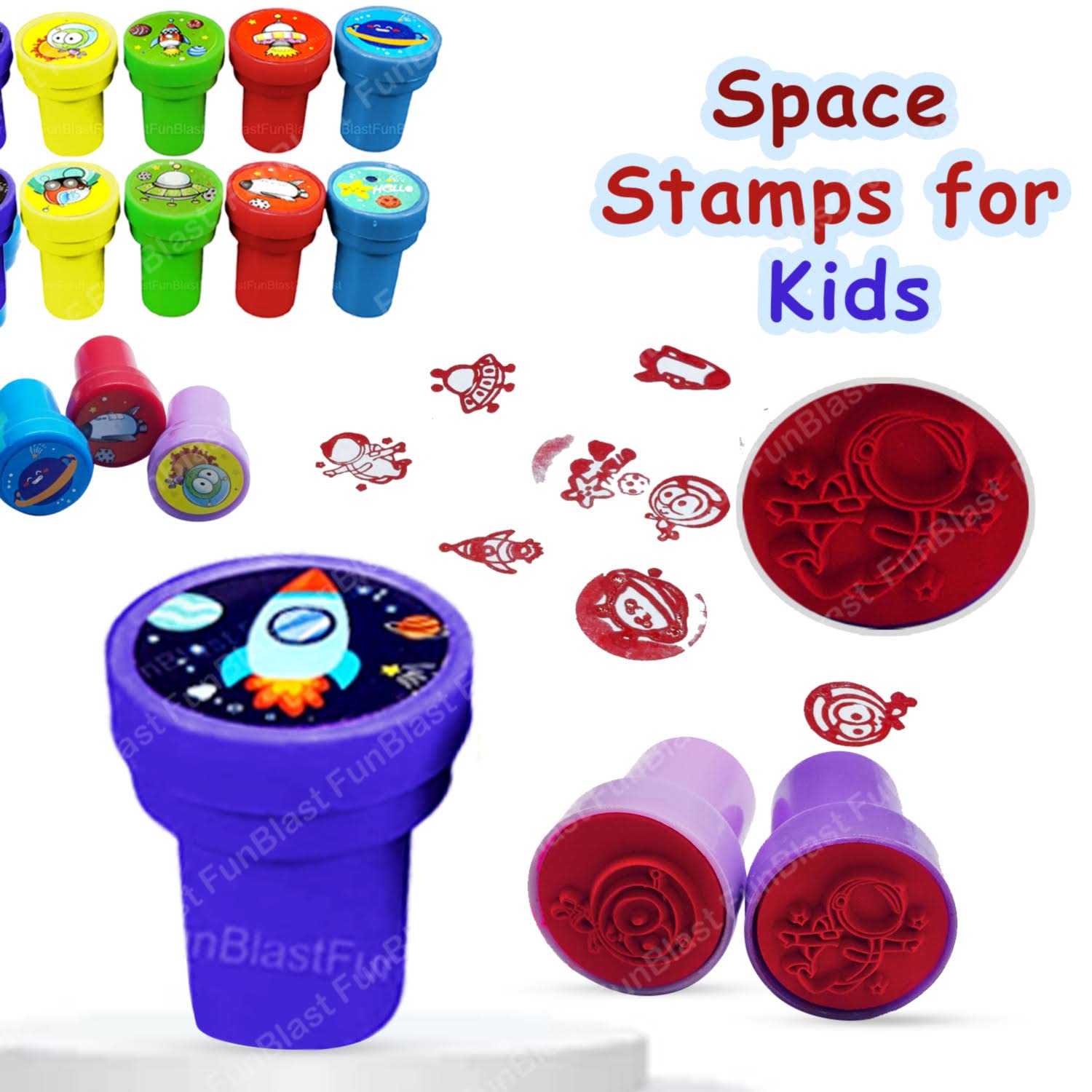 Space Stamps for Kids – DIY Scrapbook Stamper, Educational Toys Art an –  FunBlast