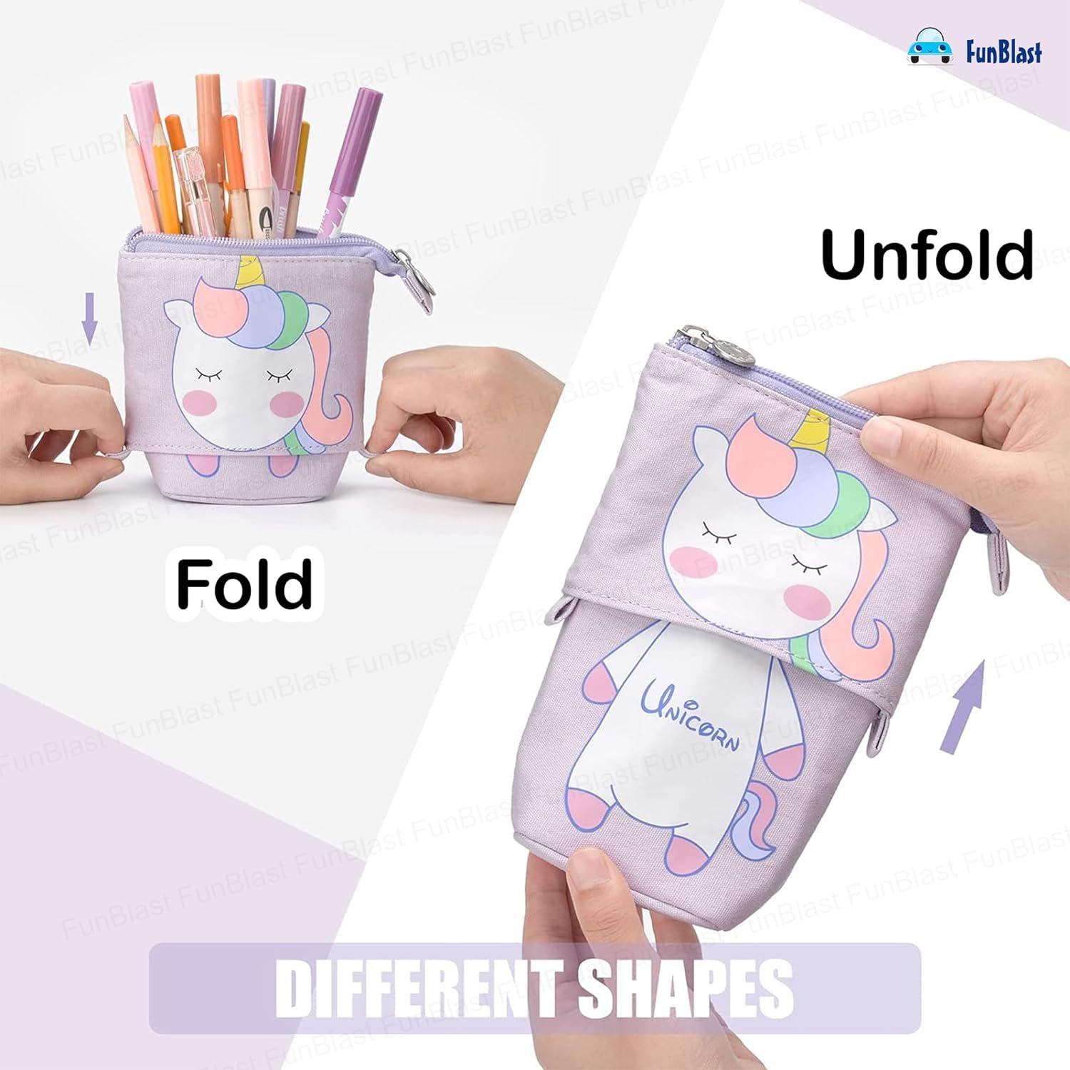 Boba Standing Pop-Up Stationery Organizer for Kids (Unicorn)