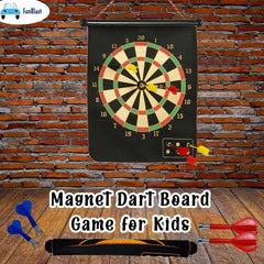 Magnet Dart Board Game for Kids, Double Sided Magnet Dart Board with Darts, Size – 12 Inches