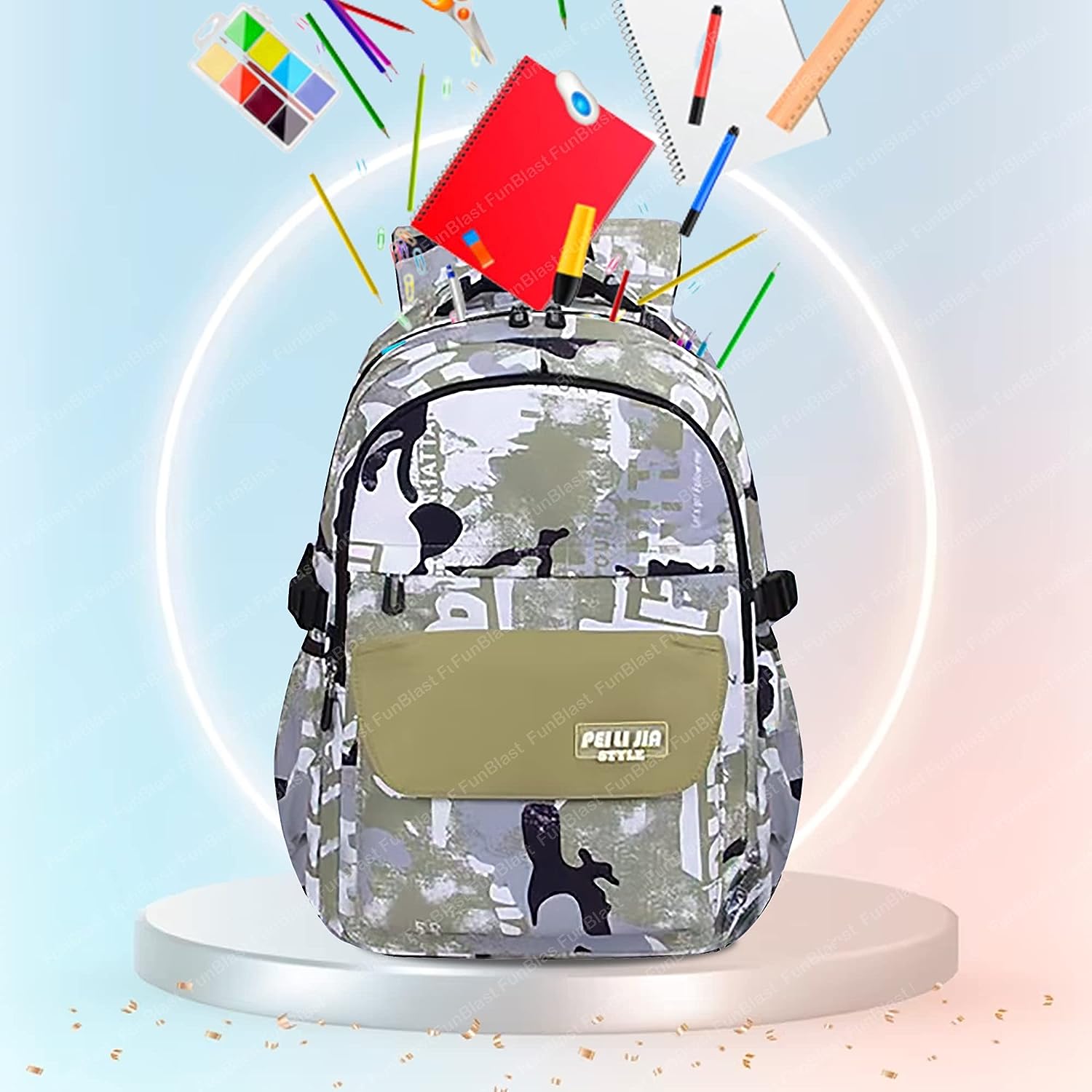 School Bags for Boys, Lightweight School and College Bags, Multipurpose Large Capacity Bag for Boys Girls Kids, Travel Bag, Picnic Bag (46 X 34 X 20 CM)