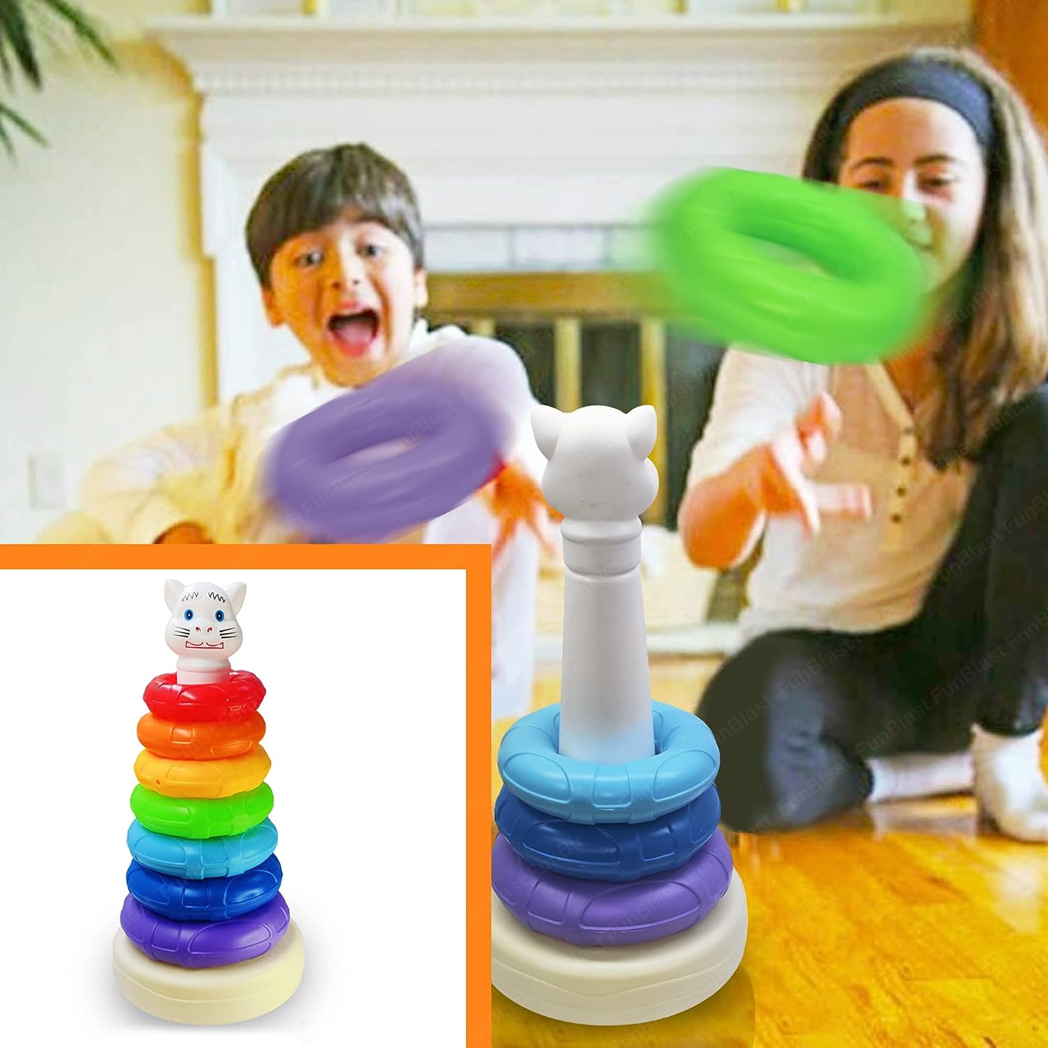 Stacking Toy for Babies. Multi-Color Ring's. (Multi Color) (9 Ring) –  KefaMart