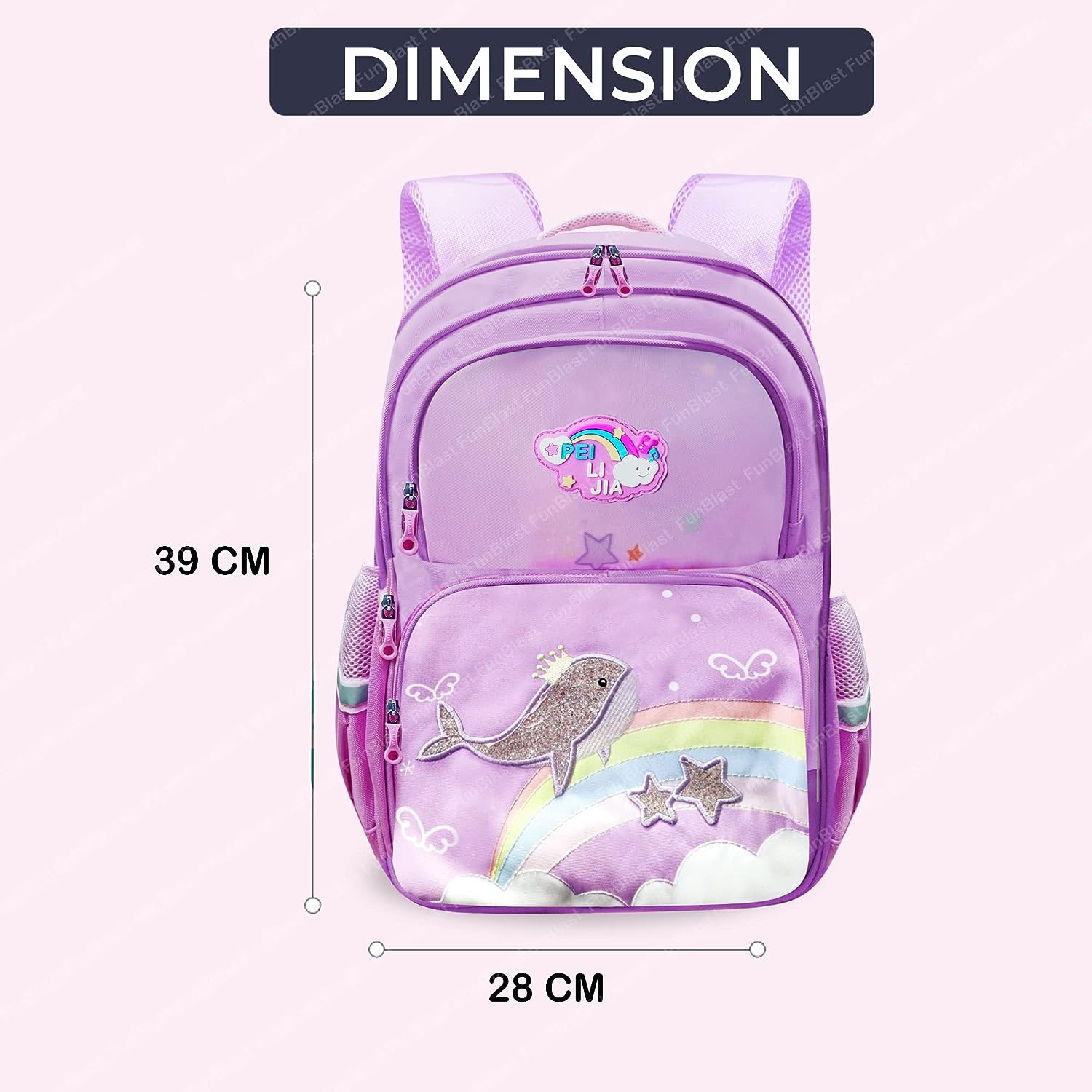 School Bag for Girls - School Backpack, College Backpack, Travel Backpack, Office Bag, Multipurpose Bag for Girls, Casual Bagpack for Teens, Picnic Bag for Girls (39 X 28 X 15 CM)